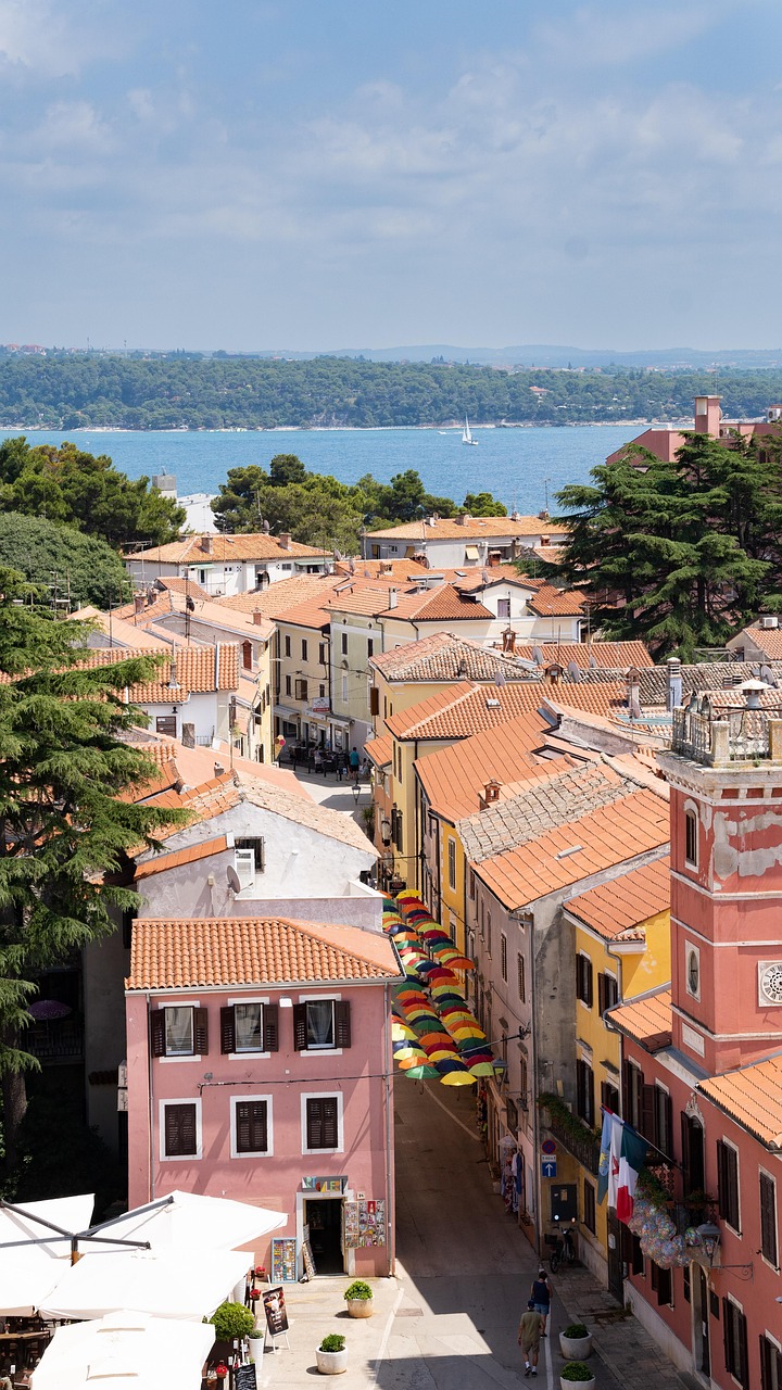 houses, buildings, city, street, alley, croatia, buildi, novigrat
